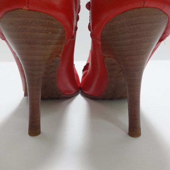 DUMOND Red High Heels Size 5 - Picture 9 of 16